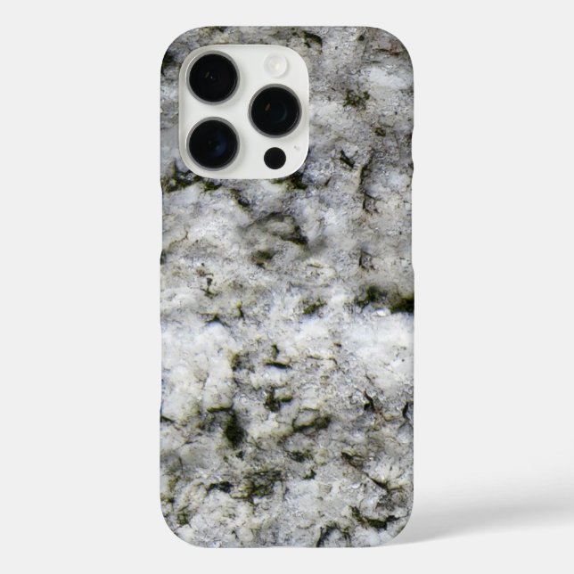 Granitweißer Felsen Case-Mate iPhone Hülle (Rückseite)
