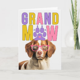 GranMAW Brittany Spaniel GrandDOG Grandparents Day Feiertagskarte
