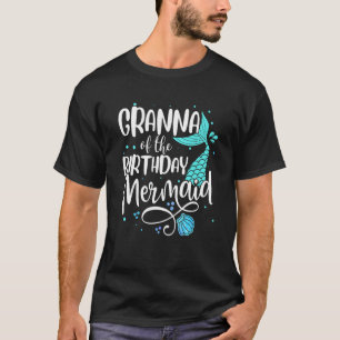 Granna der Geburtstagsfamilie Meerjungfrau Par T-Shirt