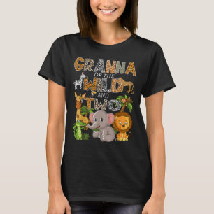 Granna der wilden und zwei Zoo Safari Jungle Gebur T-Shirt