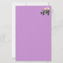Grannies Ride Black Lieferwagen Truck Stationery Briefpapier