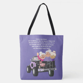 Grannies Ride Lila Schultertasche