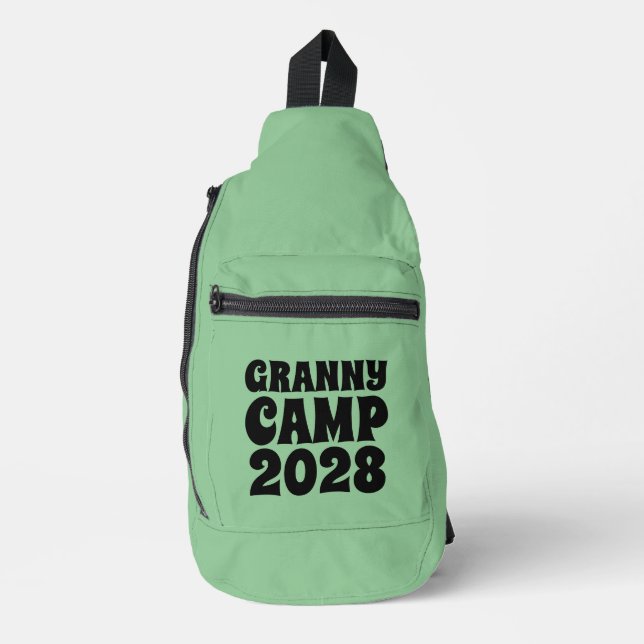 Granny Camp Retro Green Crossbody Bag (Vorderseite)