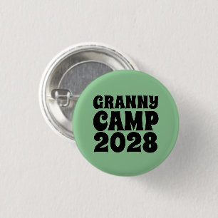 Granny Camp Retro Grüner Text Button