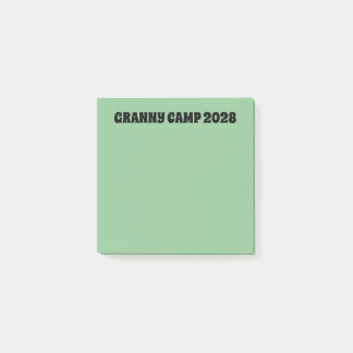 Granny Camp Retro Grüner Text Post-it Klebezettel