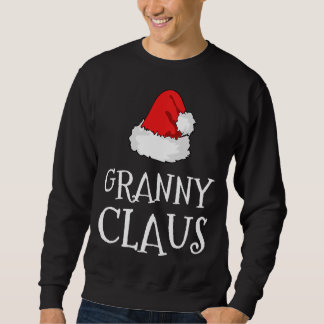 Granny Claus Christmas Hat Family Group Matching P Sweatshirt