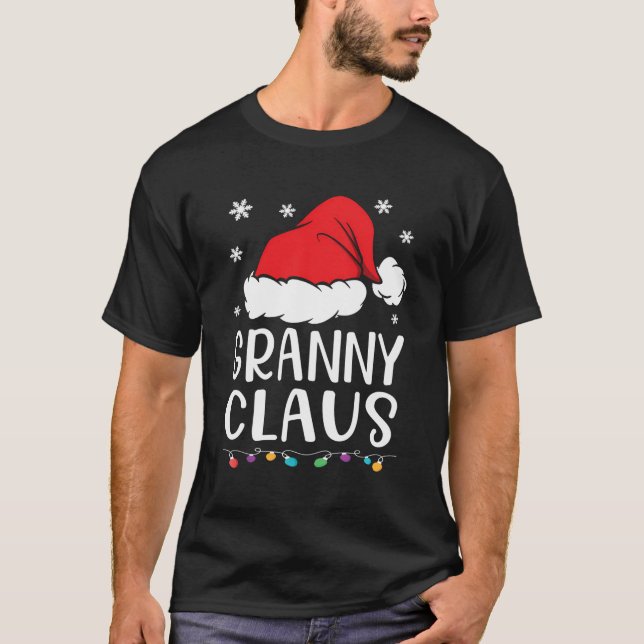 Granny Claus Family Granny Claus Pajama T-Shirt (Vorderseite)