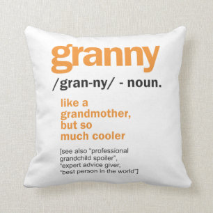 Granny Definition Großartiges Geschenk Kissen