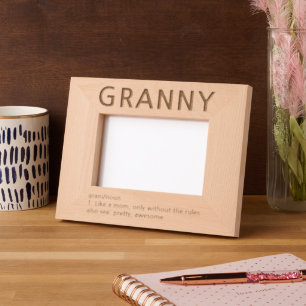 Granny Definition Laser Etted Picture Frame Geätzte Rahmen
