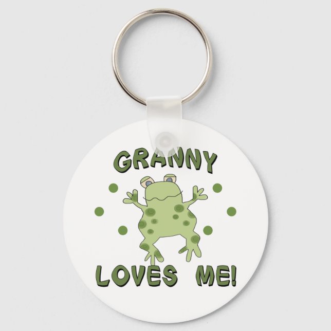 Granny Lieben Me Frosch Schlüsselanhänger (Vorderseite)