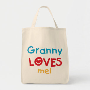 Granny Lieben Me Tshirts und Geschenke Tragetasche