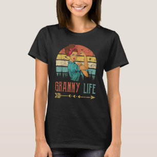 Granny Life Women Rosie Vintag Retro Dekoration Gr T-Shirt
