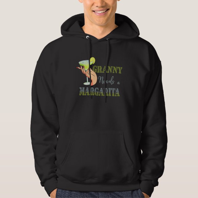Granny Needs a Margarita Mother s Day Cocktail Hoodie (Vorderseite)