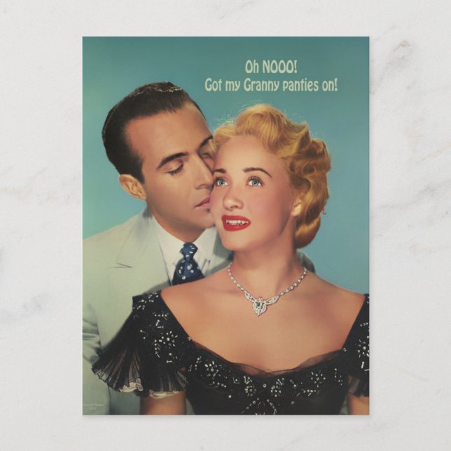 Granny Panties ~ Postcard / Einladungen (Vorderseite)