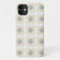 Granny Quadrat-Skizze gelb grau