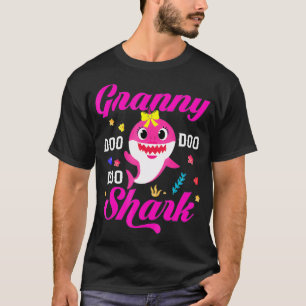 Granny Shark Geschenk Niedliche Baby Shark Familie T-Shirt