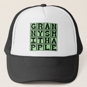 Granny Smith Apfel, Farbe und Frucht Truckerkappe
