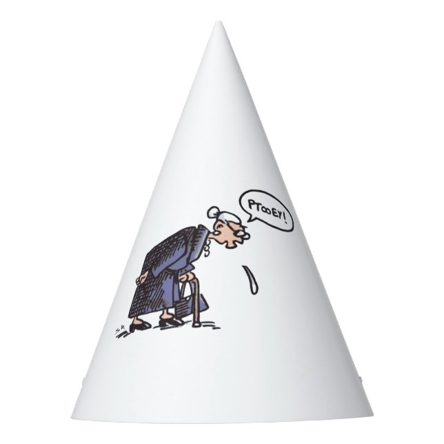 Granny Spitting! Party Hüte Partyhütchen (Vorderseite)