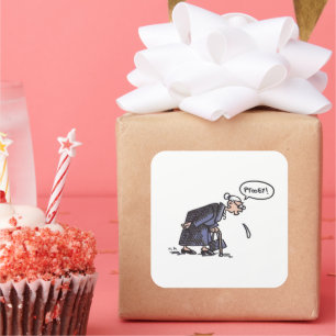 Granny Spitzen! Quadrat große Aufkleber