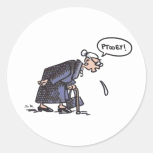 Granny Spitzen! Runde große Aufkleber