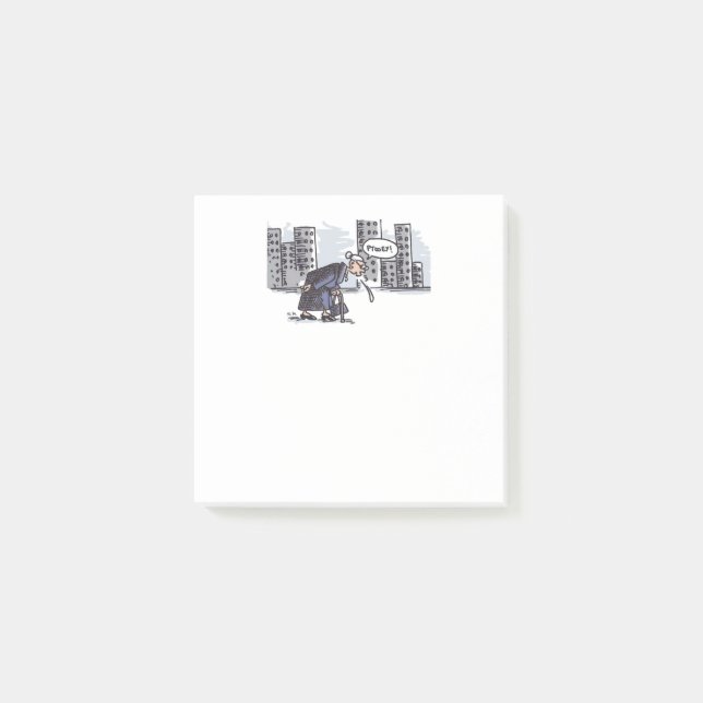 Granny Spitzen! weiße Notenpolster Post-it Klebezettel (Vorderseite)