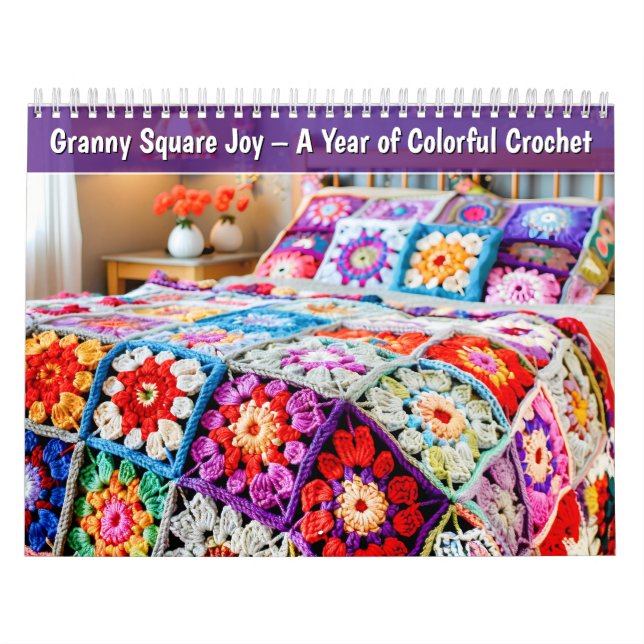 Granny Square Joy – A Year of Colorful Crochet Kalender (Titelbild)