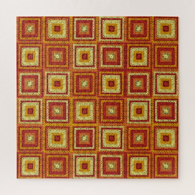 Granny Square Pattern Puzzle (Vertikal)