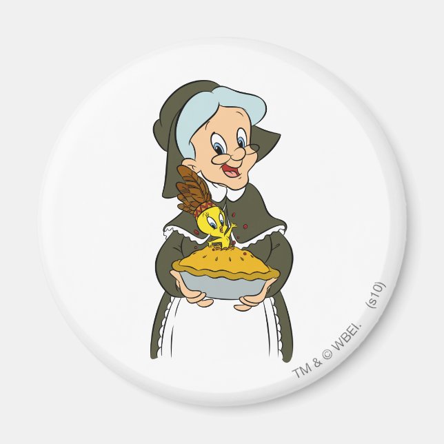 Granny und TWEETY™ Pie Magnet (Vorne)