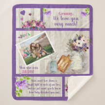 Granny We Liebe You Foto Floral | Holztext