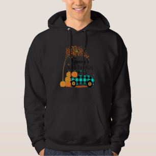 Granny's Little Pumpkins Truck Green Kariert Herbs Hoodie