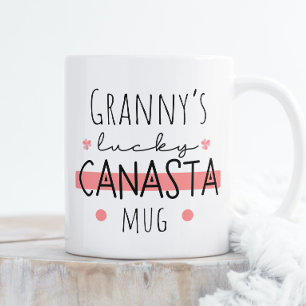 Granny's Lucky Canasta Tasse - Personalizable