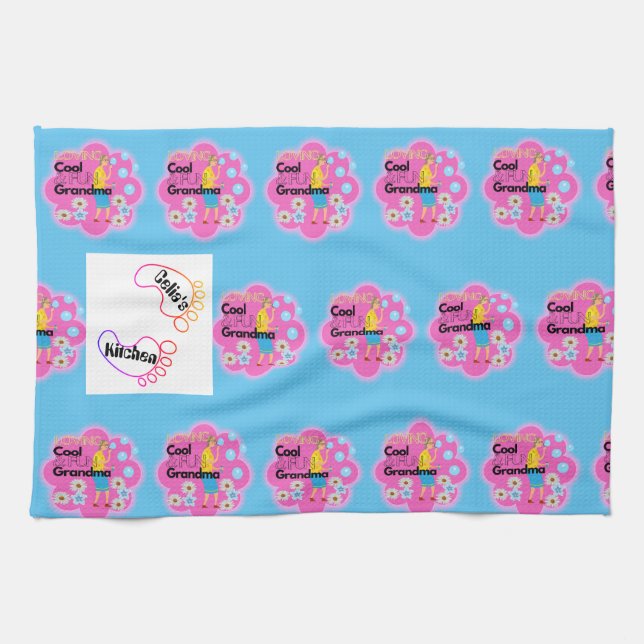 Granny's Place Retro Muster Geschirrtuch (Horizontal)