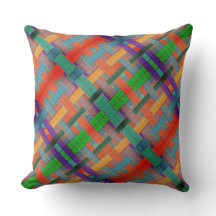 Grannys rotgekreuzte Streifen, mit gewebtem Aspekt