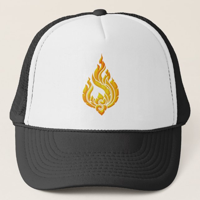 Granok Flammen Truckerkappe (Vorderseite)