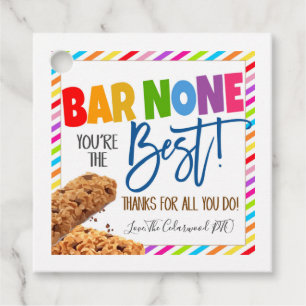 Granola Bar Gift Tag Geschenkanhänger