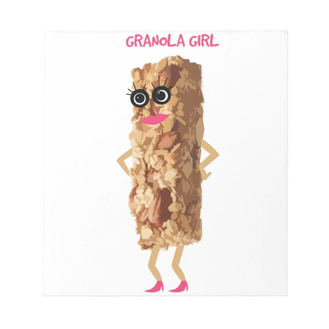 Granola Girl Notizblock (Vorderseite)