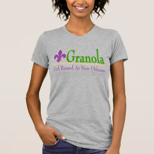 Granola: Mädchen auf dem New Orleans-T - Shirt auf