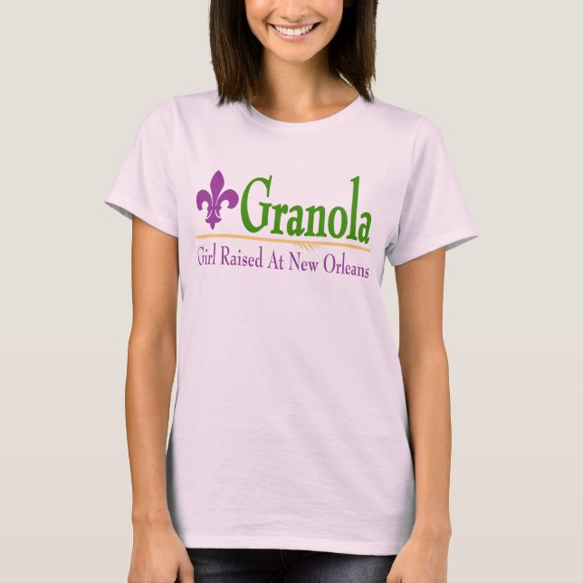 Granola: Mädchen auf dem New Orleans-T - Shirt auf (Vorderseite)
