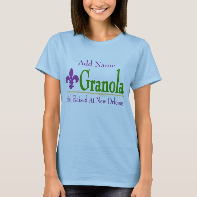 Granola: Mädchen auf dem New Orleans-T - Shirt auf (Vorderseite)