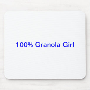 Granola-Mädchen-Mausunterlage 100% Mousepad