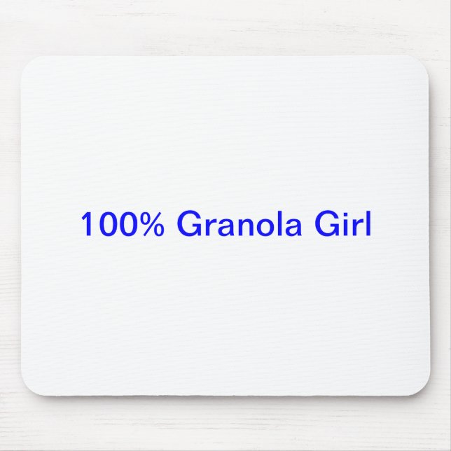 Granola-Mädchen-Mausunterlage 100% Mousepad (Vorne)