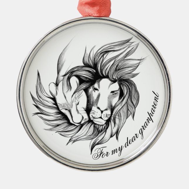 Granparent in Liebe Keramik Ornament (Vorne)