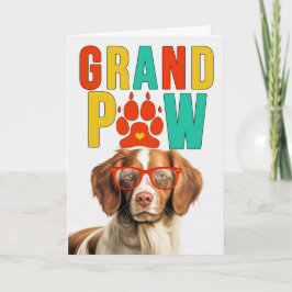 GranPAW Brittany Spaniel GrandDOG Grandparents Day Feiertagskarte