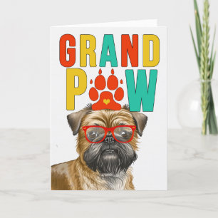 GranPAW Brussels Griffon Funny Grandeldays Day Feiertagskarte