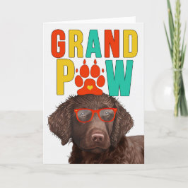 GranPAW Kurz überzogener Hund Funny Grandeltern Da Feiertagskarte
