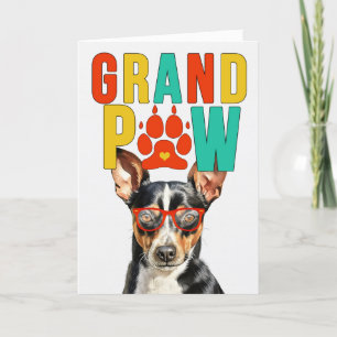 GranPAW Rat Terrier Dog Funny Grandelterntag Feiertagskarte