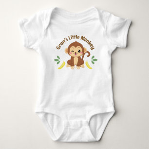 Gran's Little Monkey Baby Strampler