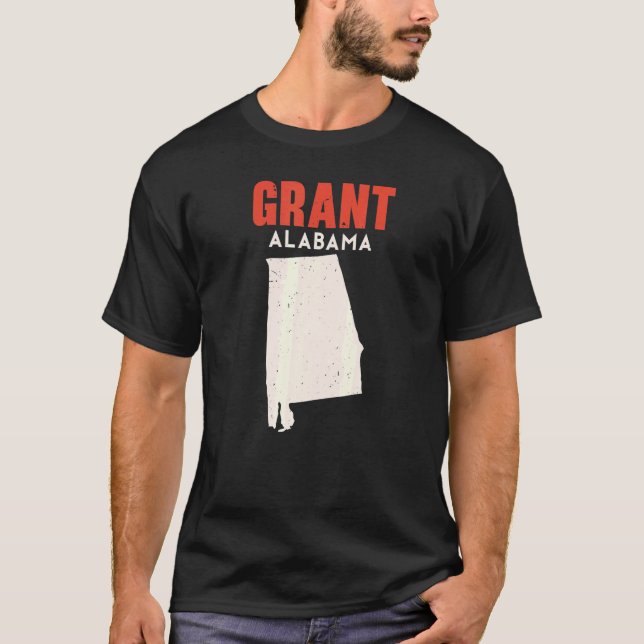 Grant Alabama USA Staat America Travel T-Shirt (Vorderseite)