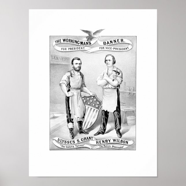 Grant and Wilson Election Poster — 1872 (Vorne)