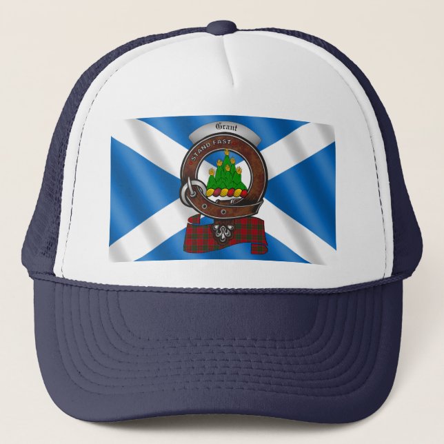 Grant Clan Abzeichen Trucker Hat Truckerkappe (Vorderseite)